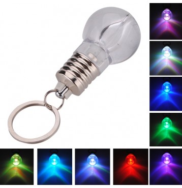 Change Color Led Light Mini BulbTorch Keyring Keychain