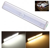 10 LED PIR Motion Sensor Light For Cabinet Wardrobe Bookcase Stairway